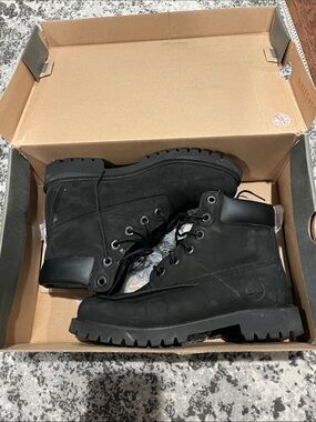 Timberland Black Men's Premium Rugged Lace-Up Boots